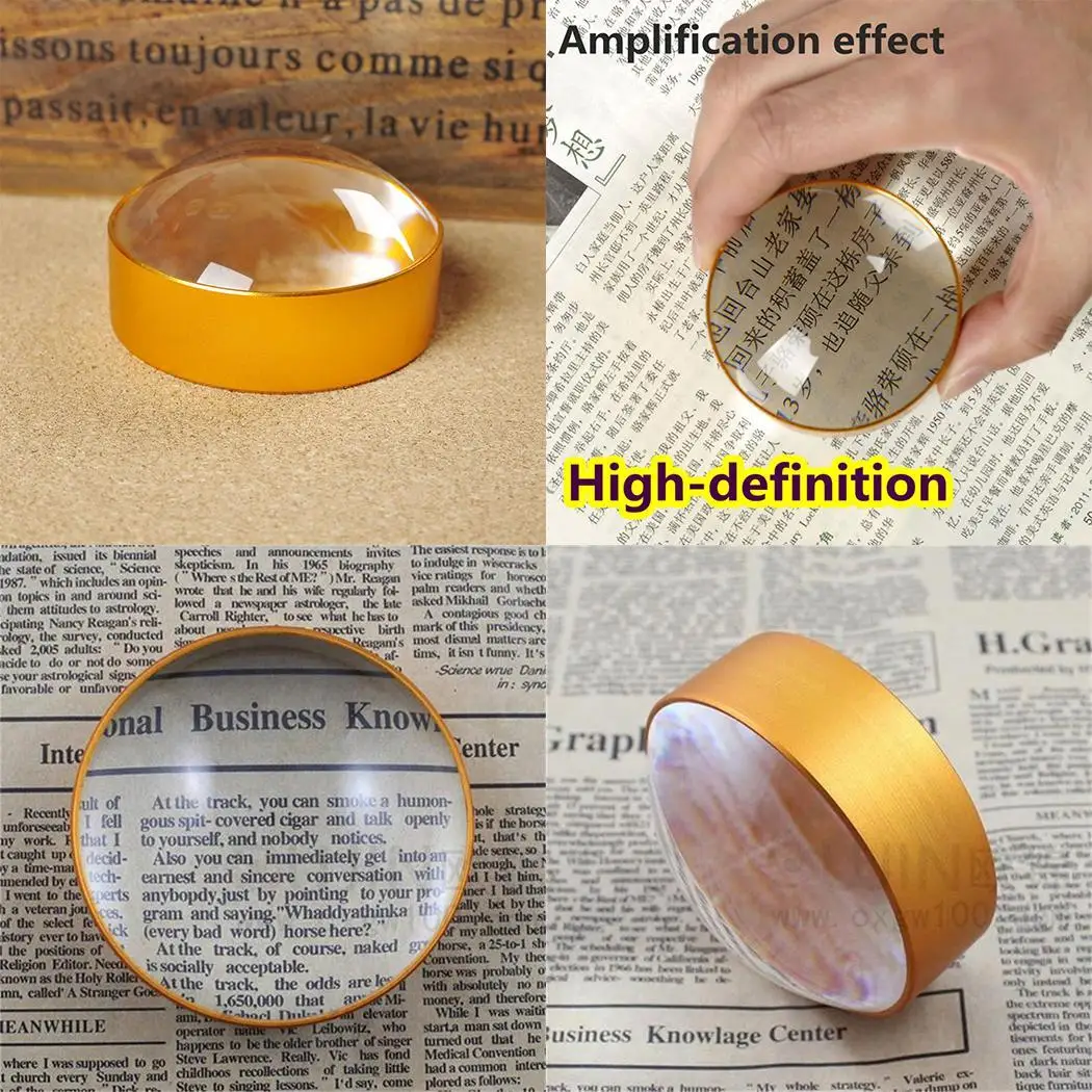 Magnifying Glass Mini Portable Sliding Use 6x Reading As Picture | Инструменты