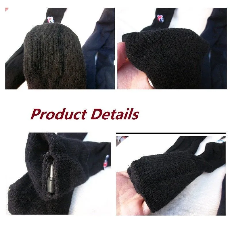 Зимние уличные теплые длинные носки с подогревом электрической батареи женские