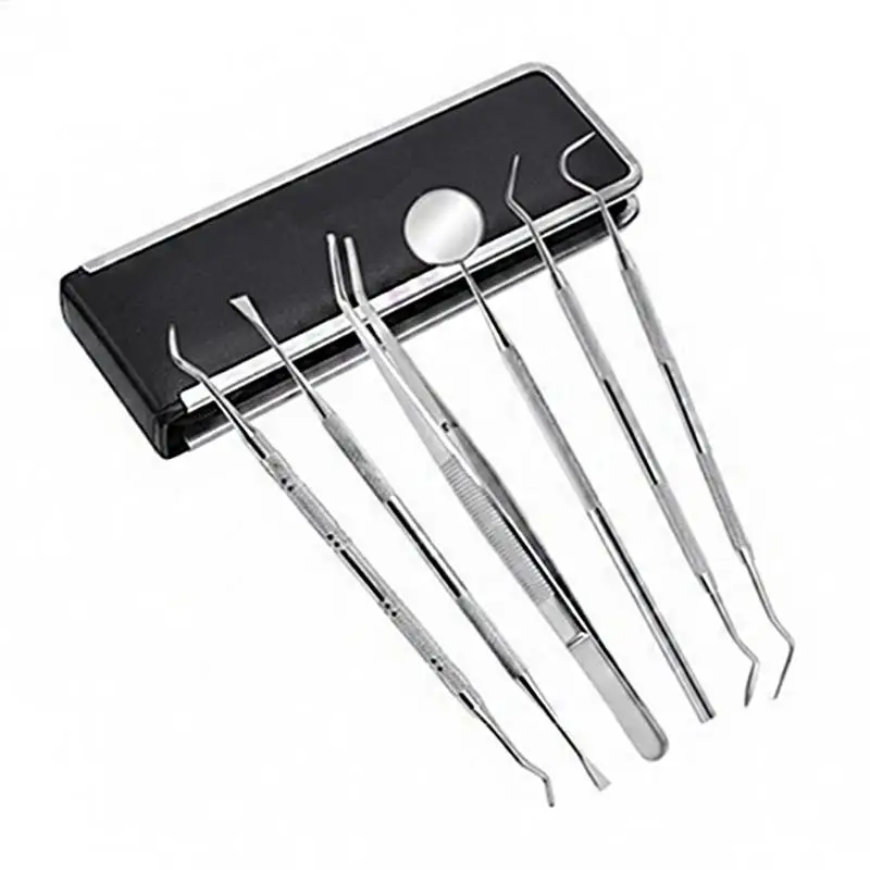 6 шт./компл. стоматологические инструменты из нержавеющей стали гигиенический