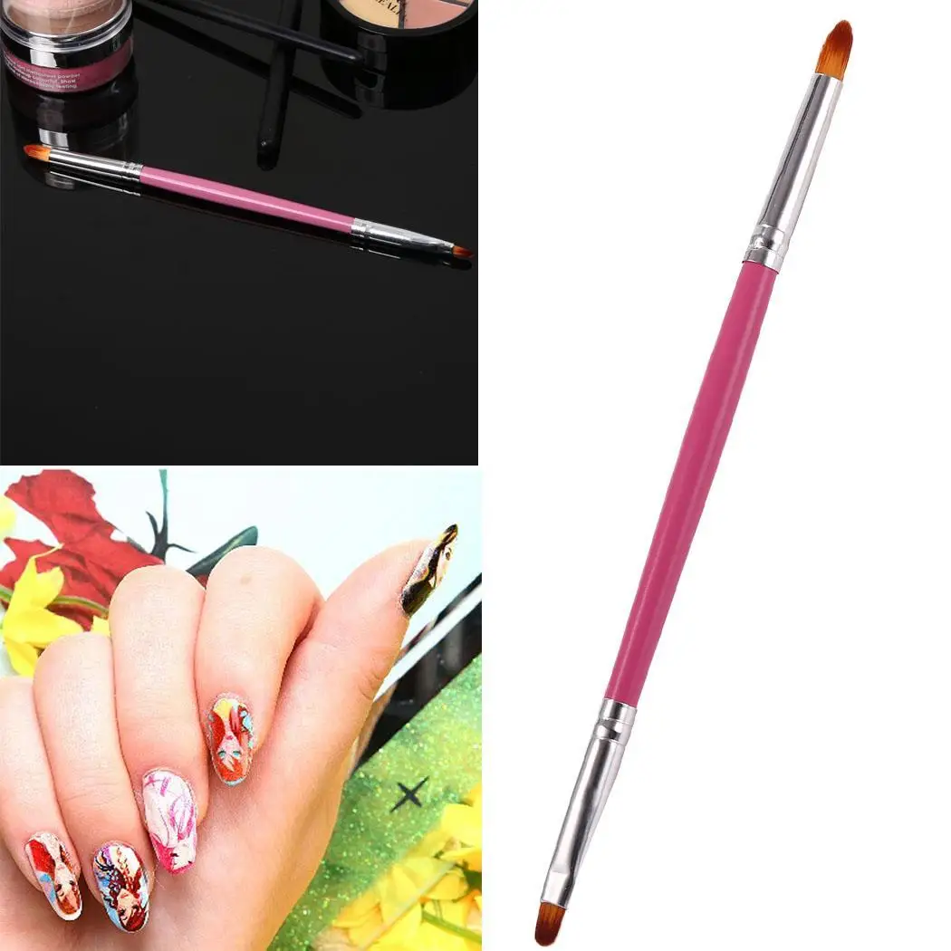 Nail Art Pen Dual Head Painting Drawing Brush 0.7cm/0.3inch Made of wooden handle and nylon bristles Tools | Красота и здоровье