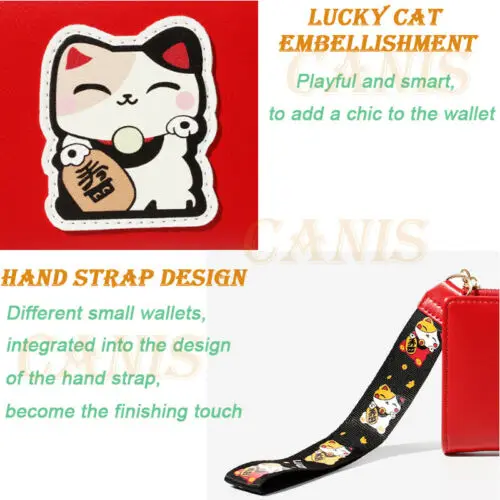 2019 Cute Cat Wallet Women Coin Bag Case Leather Simple Bifold Small Handbag Purse | Багаж и сумки