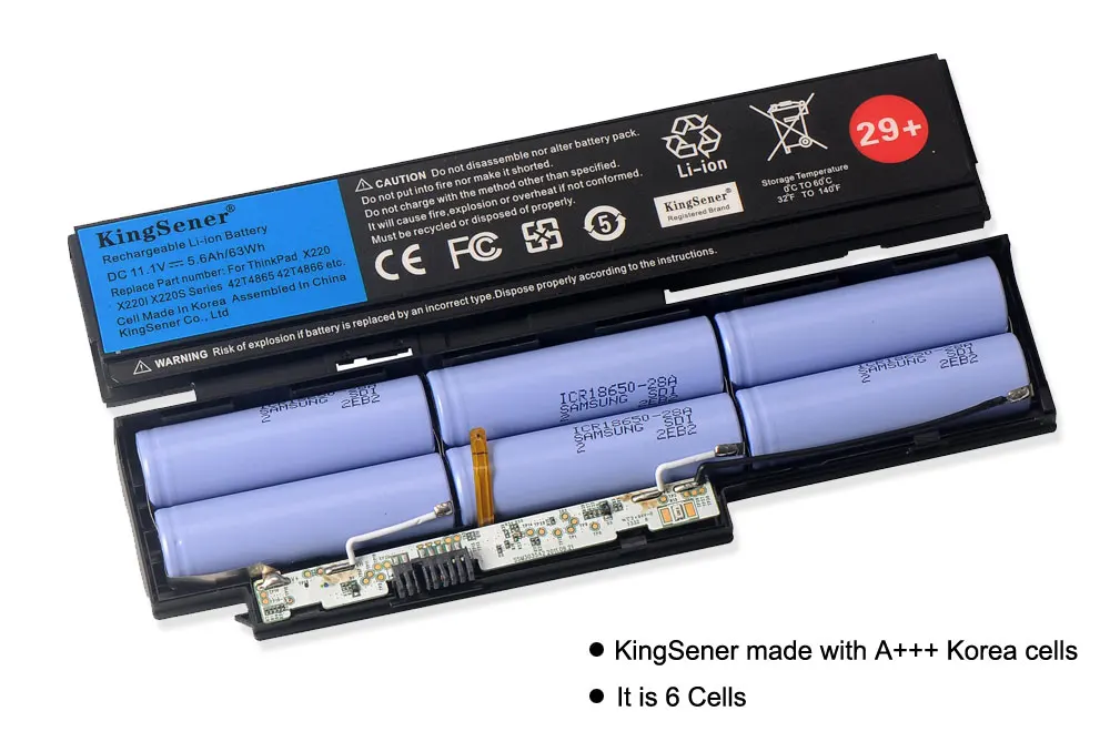 Аккумулятор KingSener для ноутбука Lenovo Thinkpad X220 X220I X220S 42T4899 42T4900 42T4942 42T4872 42T4865 42T4866 11 1 В 5.6