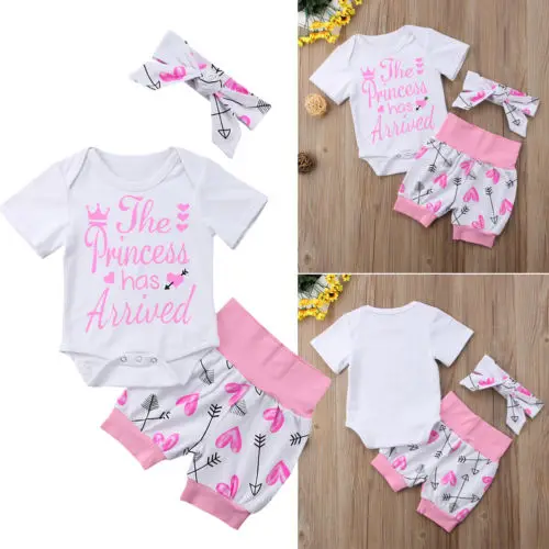 2019 брендовая Милая одежда на День святого Валентина для маленьких девочек 0-24