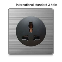 international standard 3 hole socket france uk germany us socket 86 type 1 2 3 4 gang 1 way 2 way light switch household