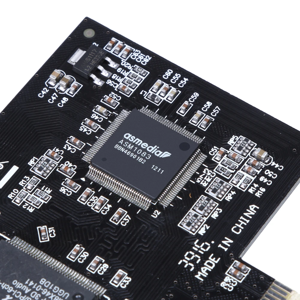 100% новый PCI Express x1 PCI-E 5 1 каналов CMI8738 чипсет аудио цифровая звуковая карта с