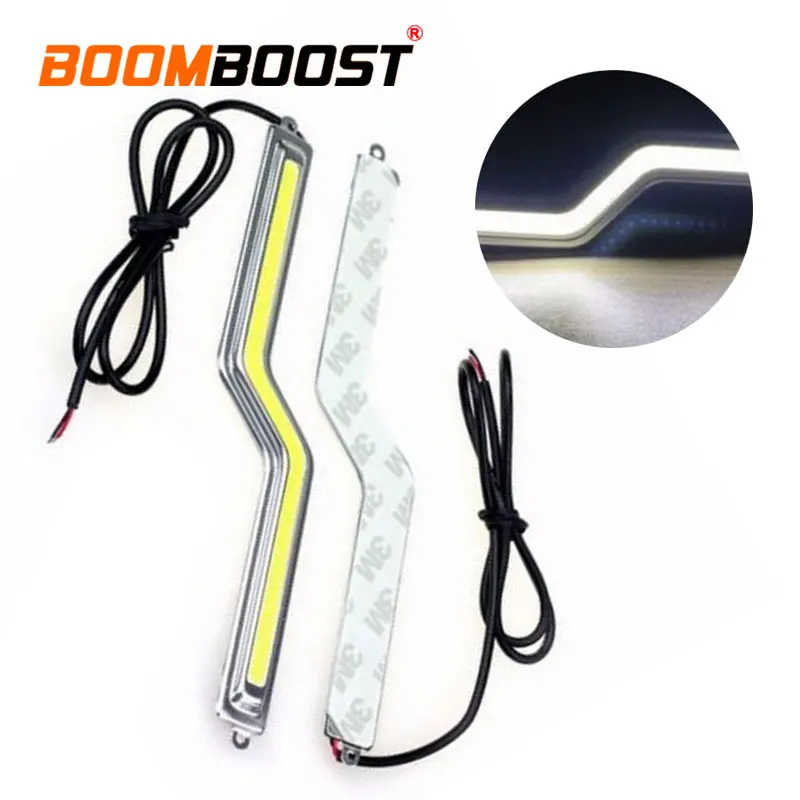 

2PCS 2X5W LED Car Parking Running Light Daylight Lamp 12V COB Z shape