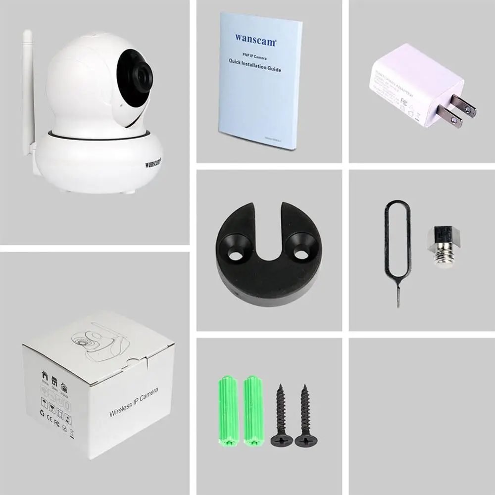 Wanscam HW0021 3 Беспроводной IP Камера Wi Fi купольная Onvif 2 1 P2P 1080 P ИК Ночное видение