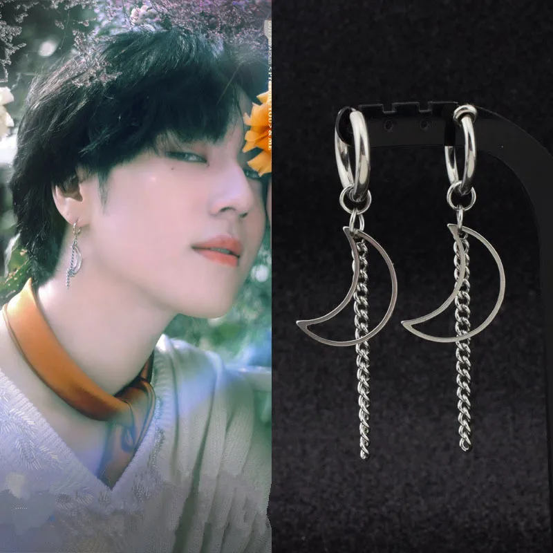 Оригинальные уникальные мужские сережки из нержавеющей стали ювелирные изделия