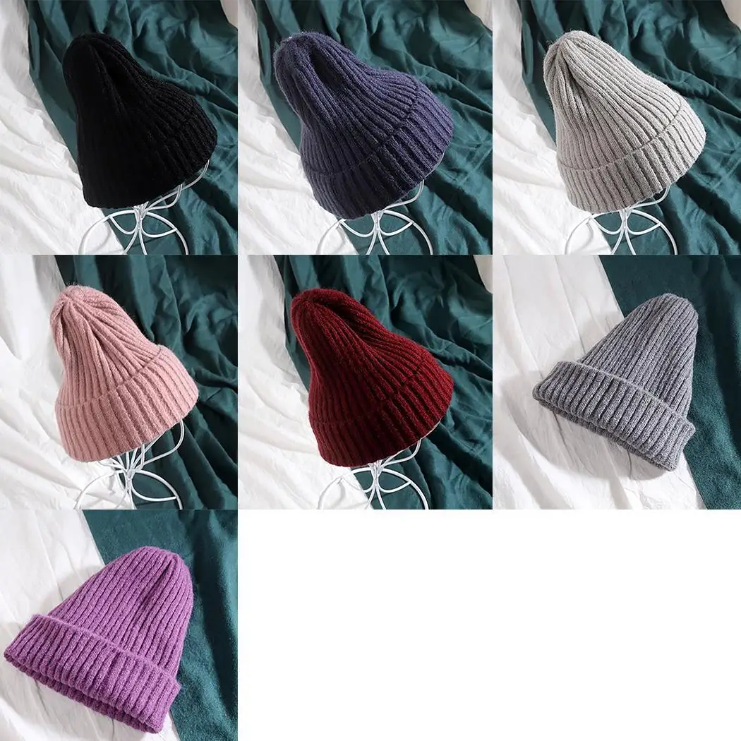 Унисекс повседневный головной убор Эластичный Мягкий Комфорт Пара вязаная