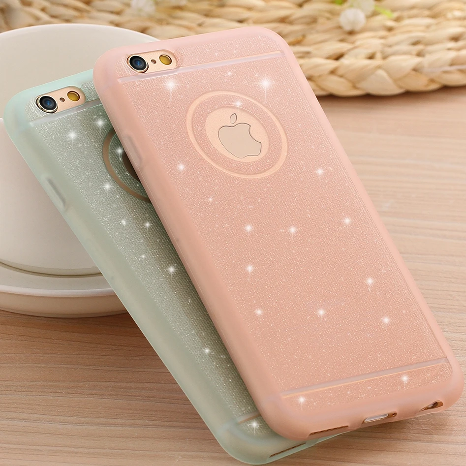 KISSCASE Case For iPhone 5 5s SE 6 6S PLus Cases Glitter TPU Silicone 6s Plus Cover Soft Rubber Silicon Capa |