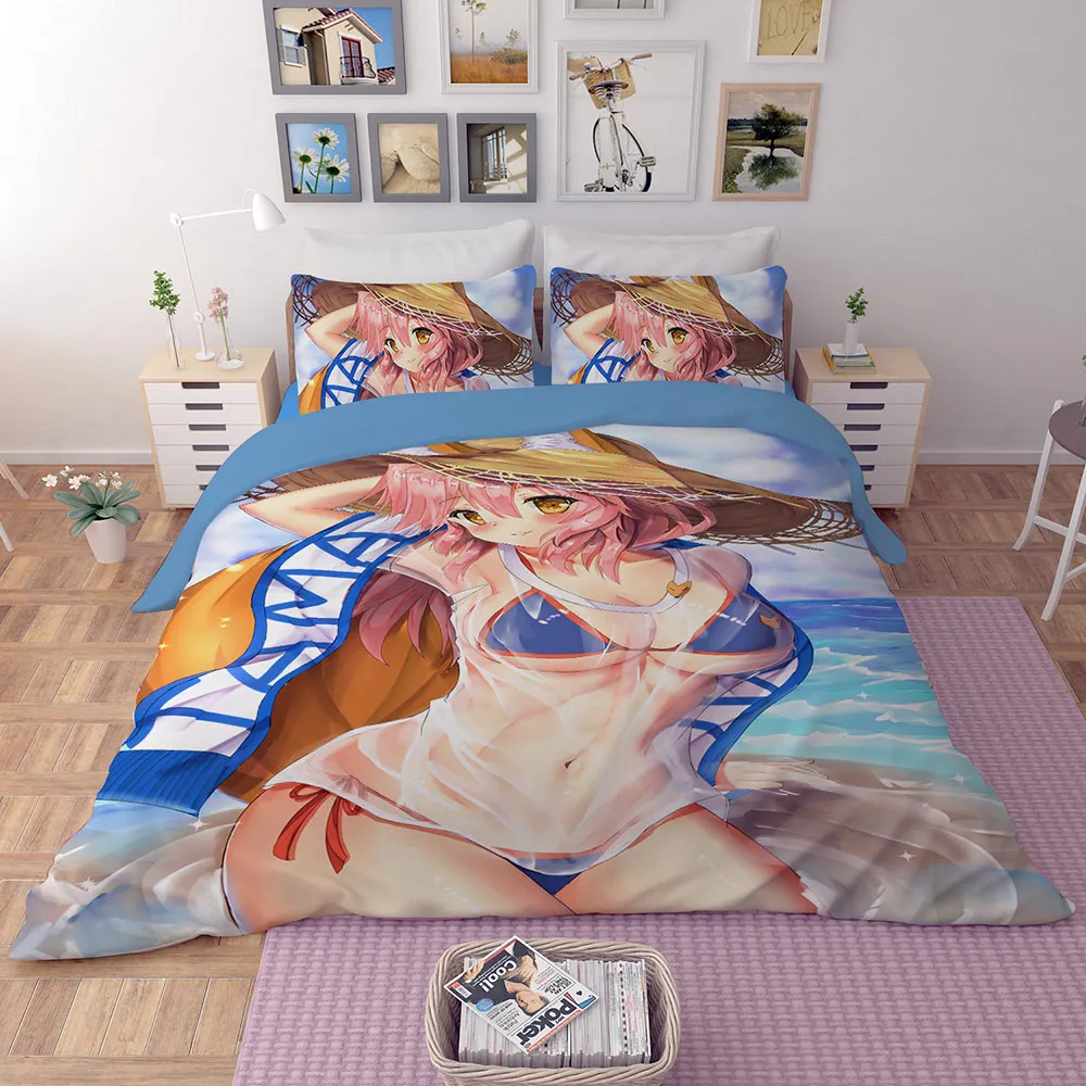 Японское постельное белье с аниме набор Fate Grand Order наволочками пододеяльников