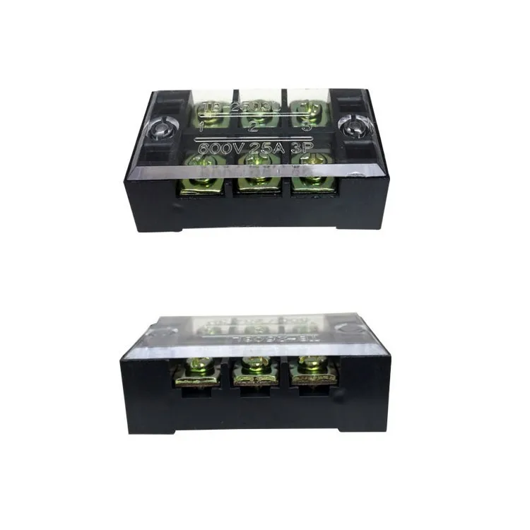 Клеммная колодка TBC 2503/TB 2503 фиксированный тип с винтами крышки 25A 600V 3 положения 0 5 2