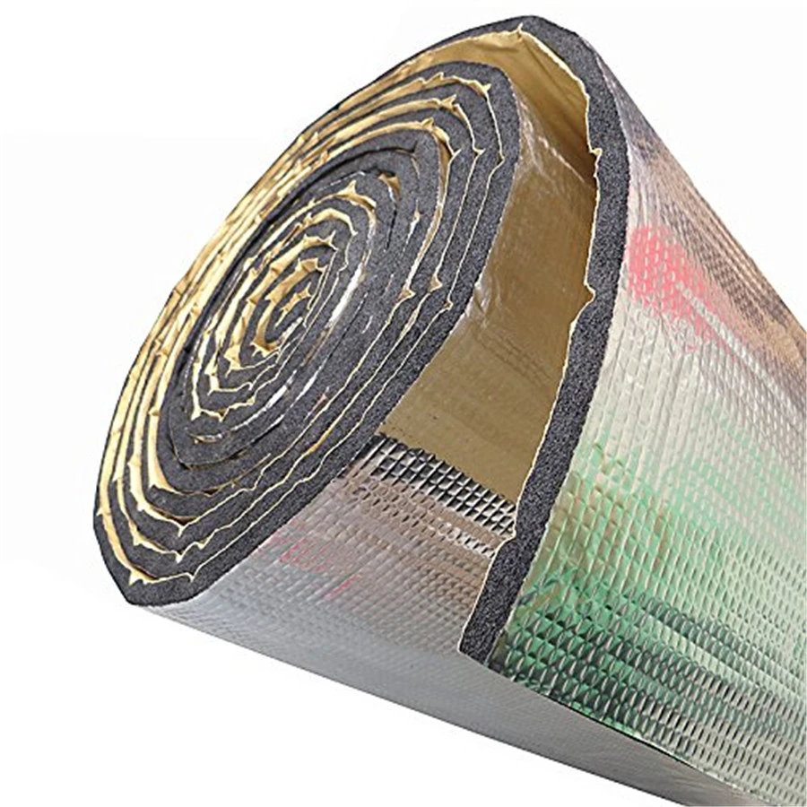 

10pcs/lot Car Firewall Ceiling Door Aluminum Foil Automotive Firewall Sound Deadener Heat Insulation Deadening 19.7''x11.8''