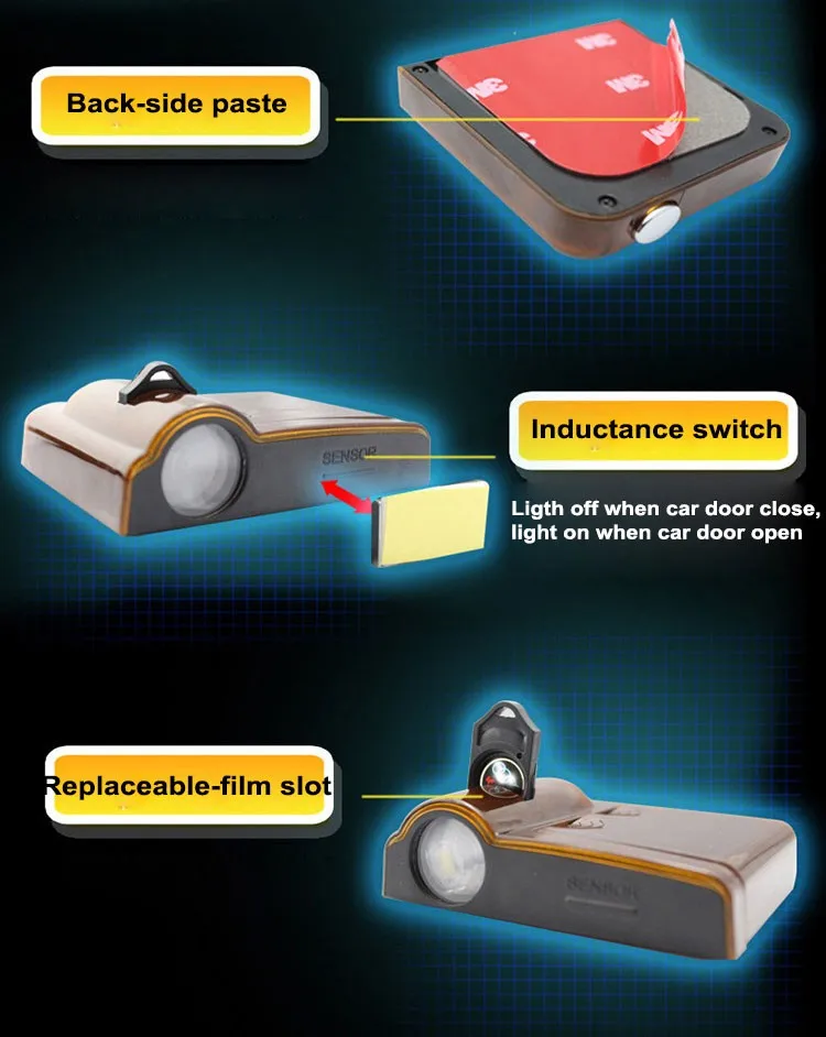 Лазерный 3D проектор ROVFNG приветственное оформление призрак x для Daewoo Lanos Matiz Nexia