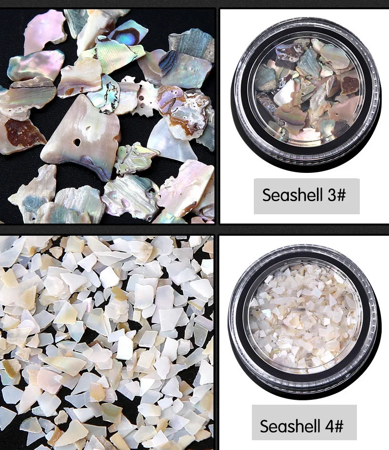 1 коробка сделай сам корпус Abalone 3D украшение для дизайна ногтей нарезка красоты