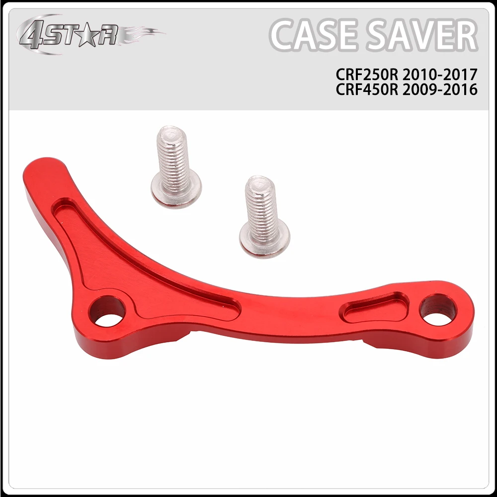 Motorcycle CNC Red Aluminum Guard Engine Case Saver Protector For HONDA CRF250R CRF 250R 2010-2017 CRF450R 450R 2010-2016 | Автомобили и
