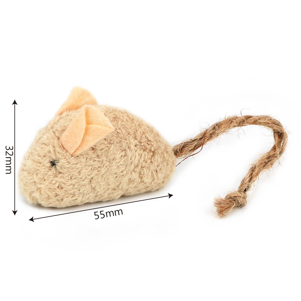 

3 Pieces/set Interactive Chewing Toy Simulated Plush Mouse Funny Pet Cat Toys with Catnip Mouse Trainning