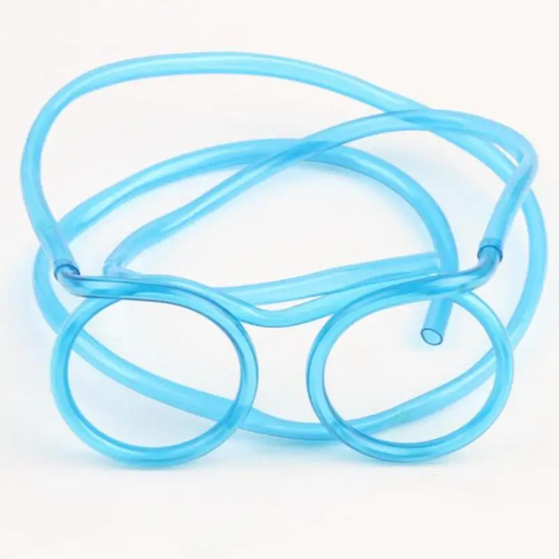 Fun Soft Plastic Straw Glasses Flexible drinking straws Tube tools Kids party Bar supplies accessories for baby Birthday Party | Дом и сад