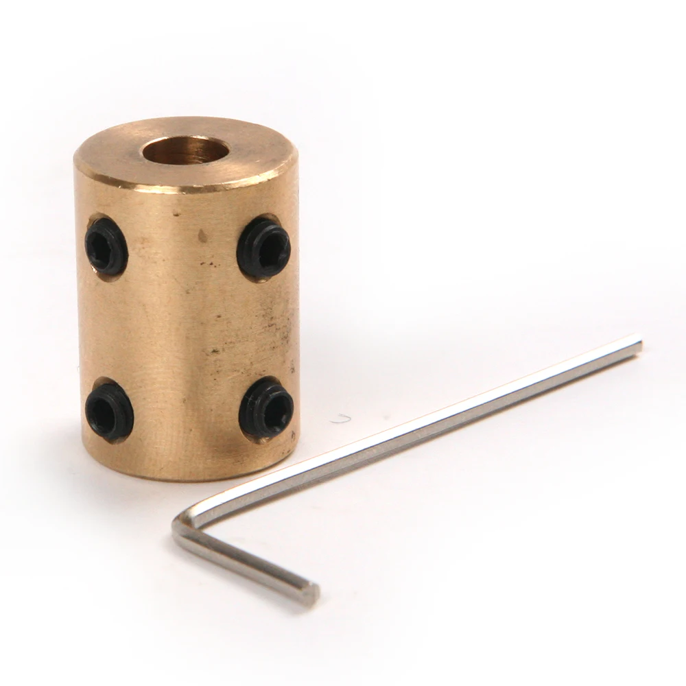 Высокое качество 4 шт./компл. латунная Соединительная муфта с жестким валом