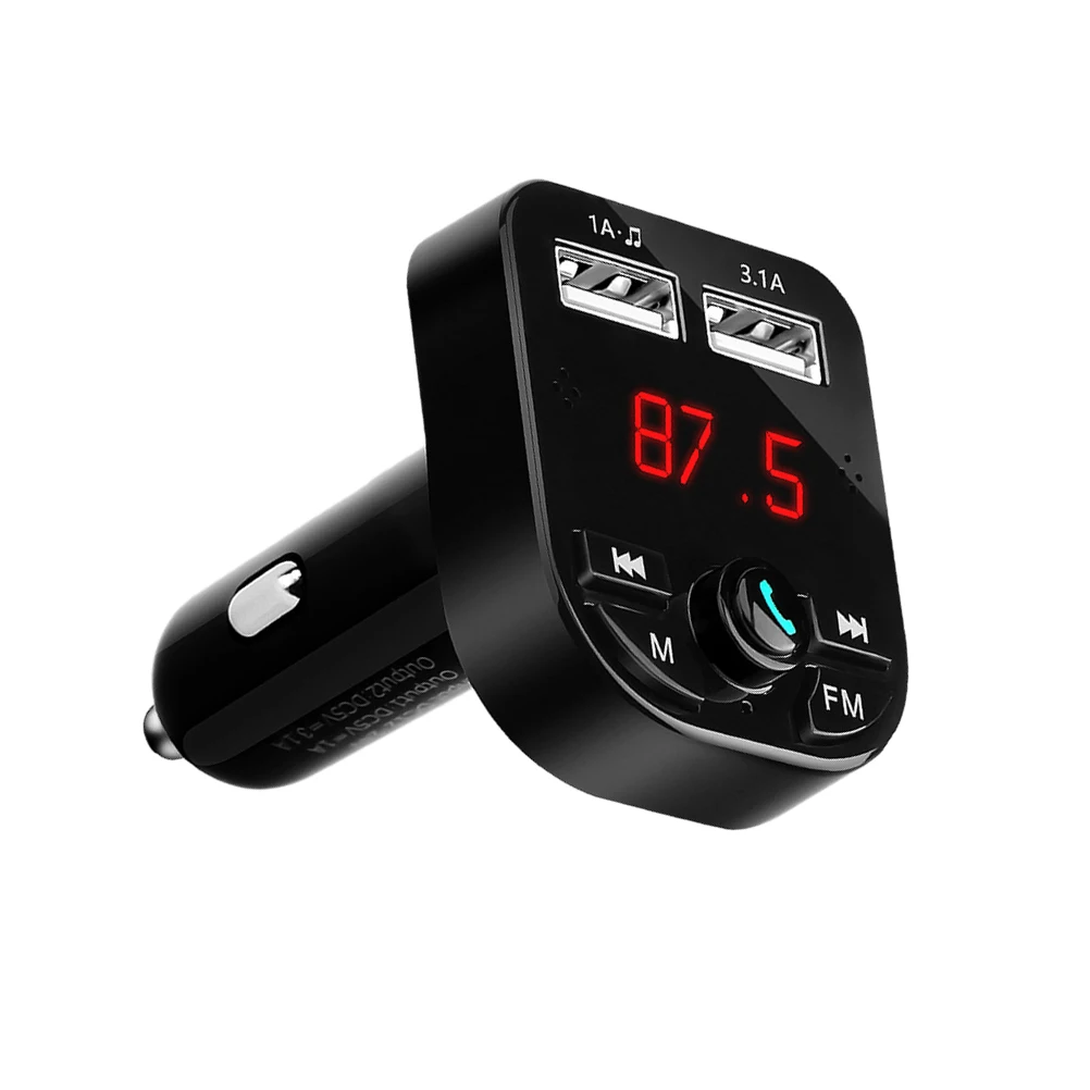 1 шт. fm плеер Bluetooth подключение USB медиаплеер аудио 2 порта адаптер зарядное