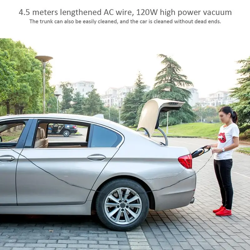 

New Car Vacuum Cleaner Car Home Wet And Dry Dual-Use High Power Vacuum Cleaner Turbo Spiral Pipe Can Reduce Noise