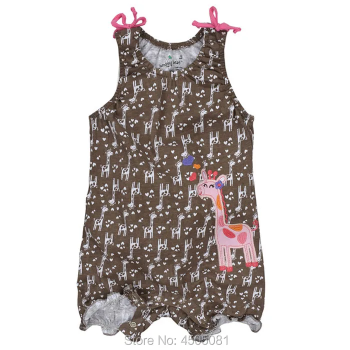 Новинка 2019 летняя одежда из 100% хлопка брендовая для новорожденных девочек