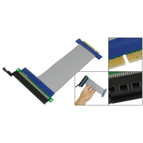 PCI Express PCI-E 8X для 16X слот карты расширения Flex Гибкий Удлинительный кабель идеально