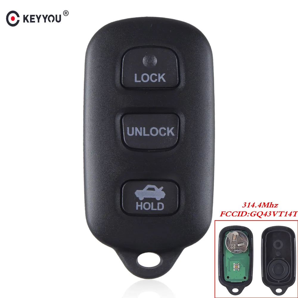 KEYYOU 3 + 1 4 кнопки Smart Keyless дистанционный Автомобильный ключ для Toyota Camry Solara Corolla Sienna