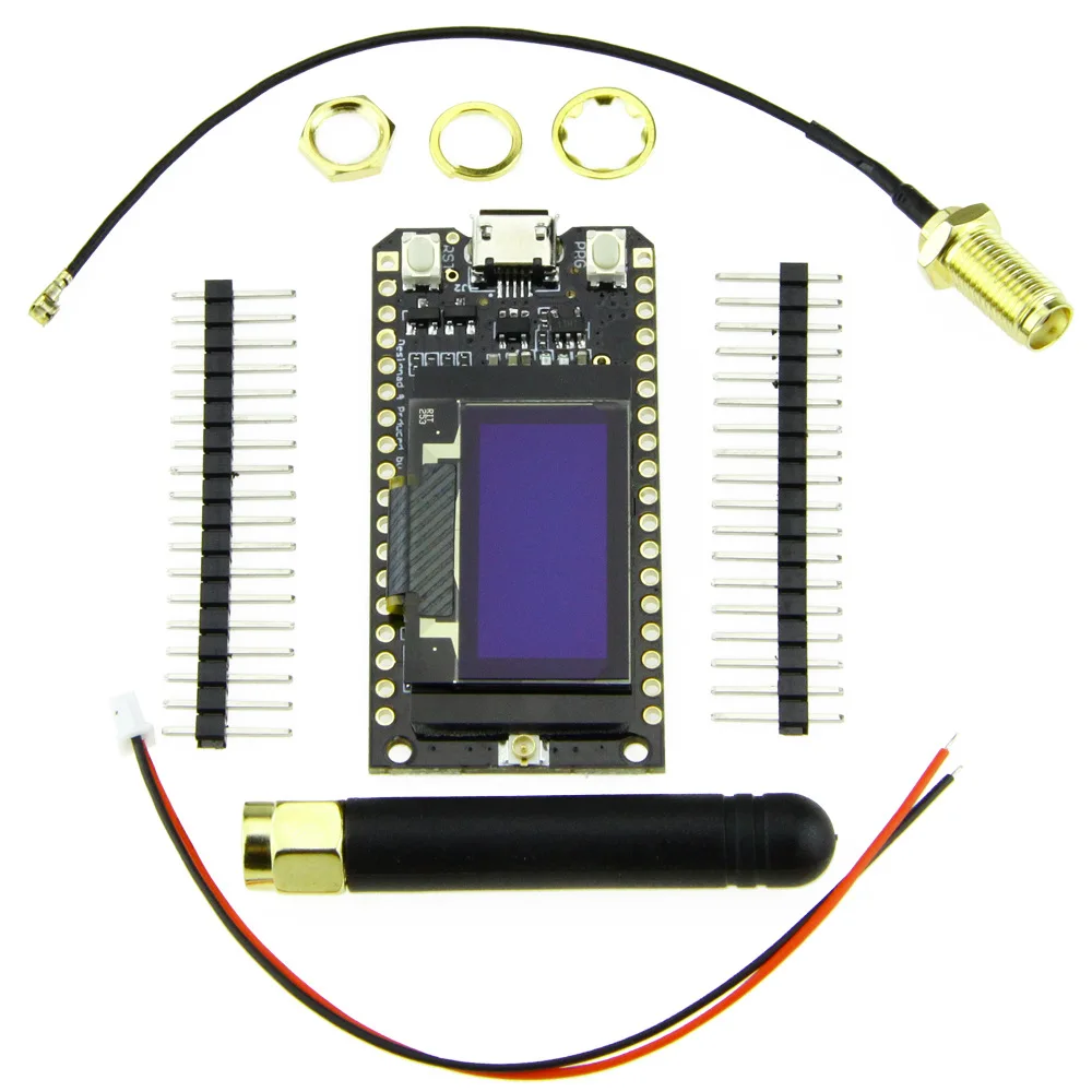 Bluetooth Wifi ESP-32 модуль Development Board Lora 32 868Mhz ESP32 Oled 0 96 дюймов синий дисплей с антенной |