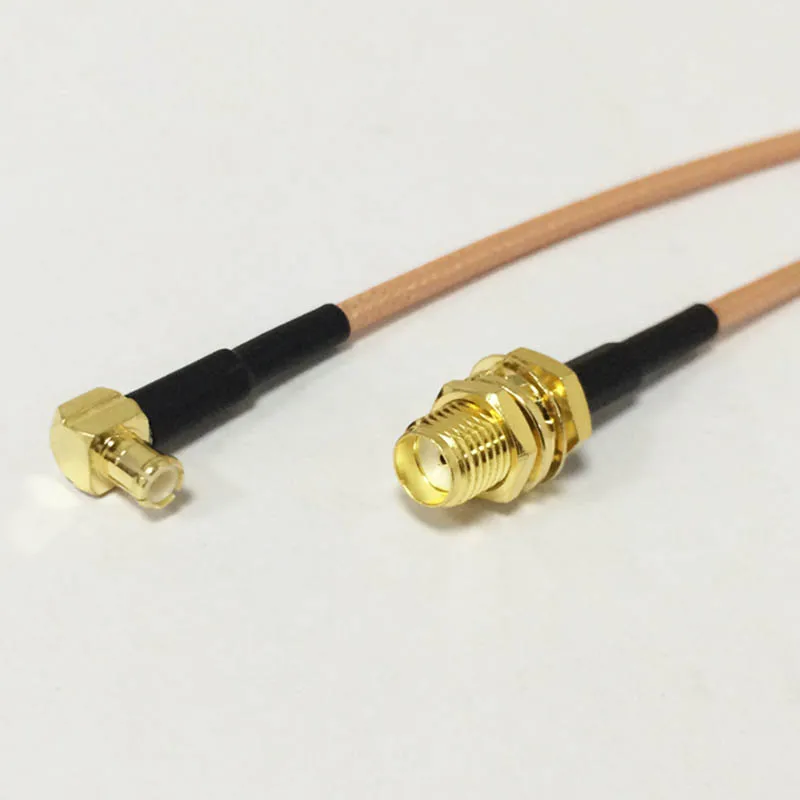 RF Sma женский переборка к Mcx Мужской правый угол кабель в сборе RG316 15 см 6 дюймов для
