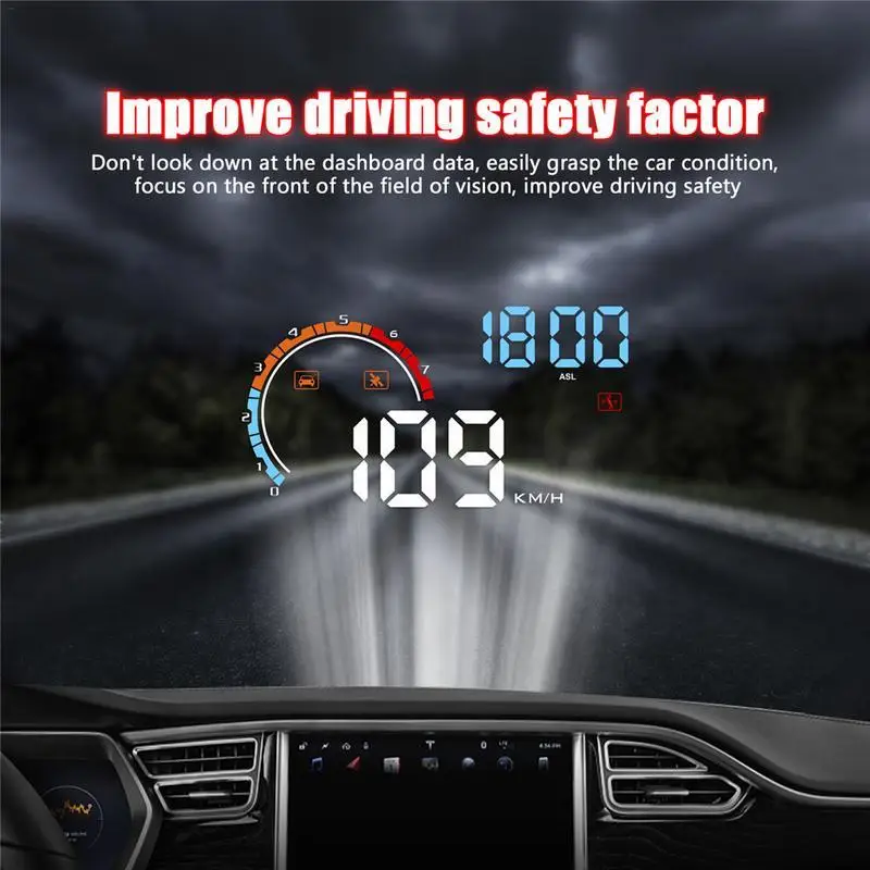 D2500 Hud Автомобильный дисплей OBD2 GPS автомобильный Стайлинг лобовое стекло проектор