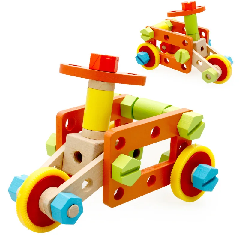 FBIL-MWZ деревянный винт сборки игрушки гайка Eduational Тренировки Мозга играть