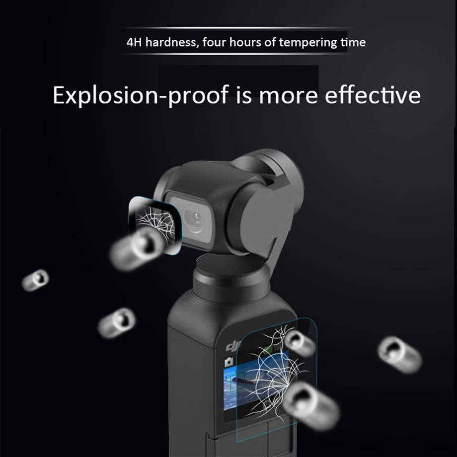 Набор из закаленной пленки DJI OSMO Pocket 2 для камеры закаленная Защитная пленка