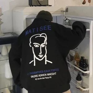 Мужской Повседневный пуловер в Корейском стиле, Свободный пуловер с принтом и круглым вырезом, весна 2019