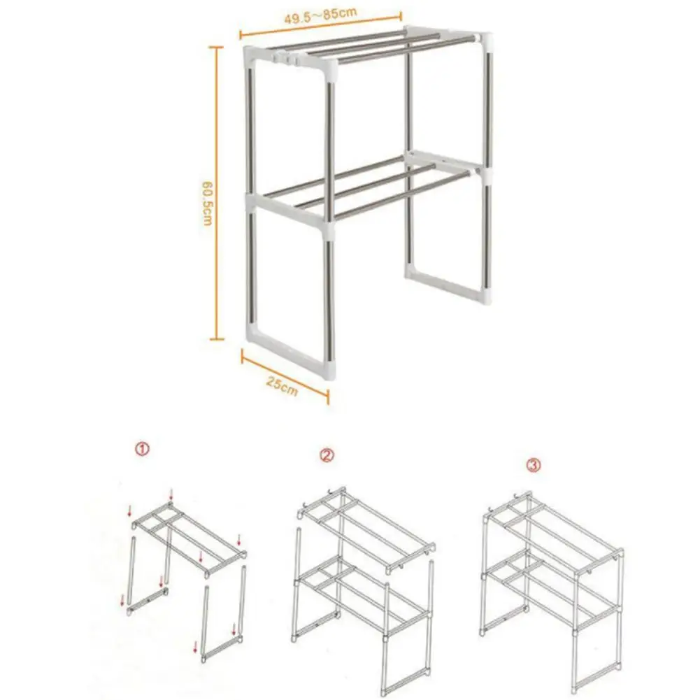 Adeeing многофункциональная стойка из нержавеющей стали для кухонной микроволновой