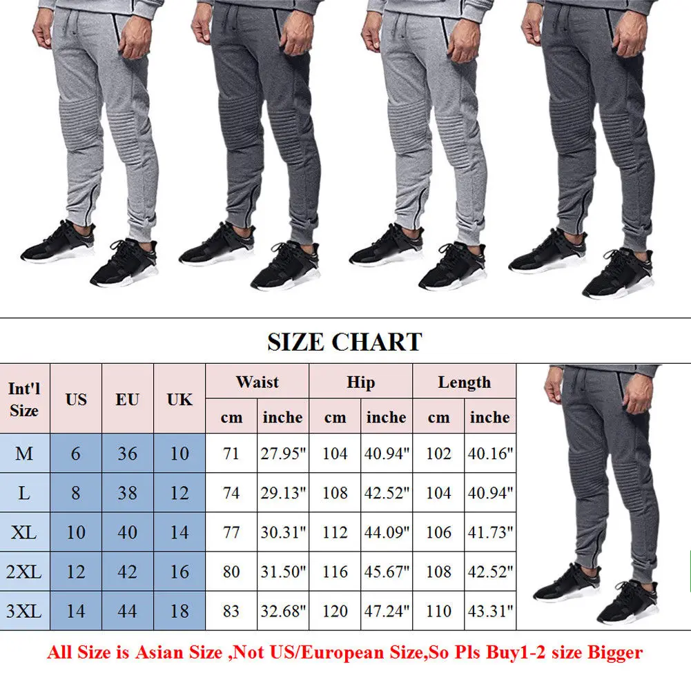 Мужской облегающий спортивный костюм повседневные обтягивающие Брюки с
