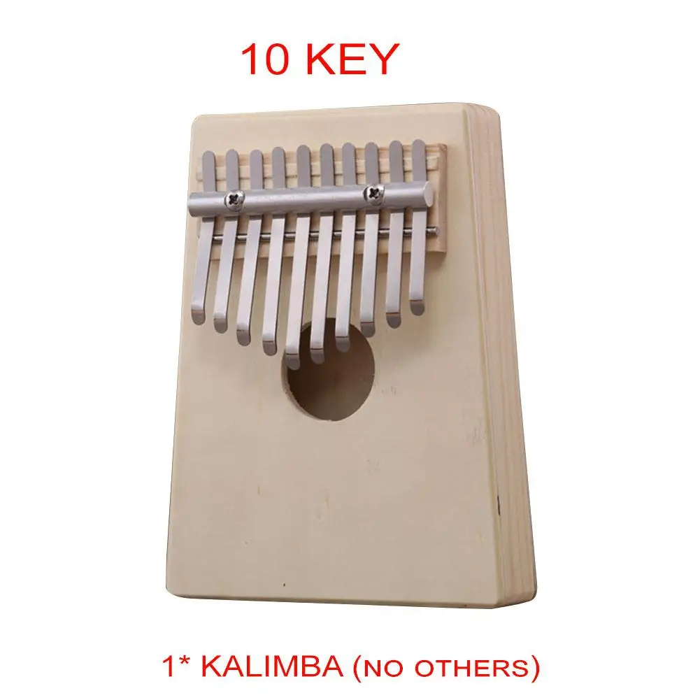 None! Следите за 10 ключ Kalimba игрушечное пианино детская и взрослая музыка палец