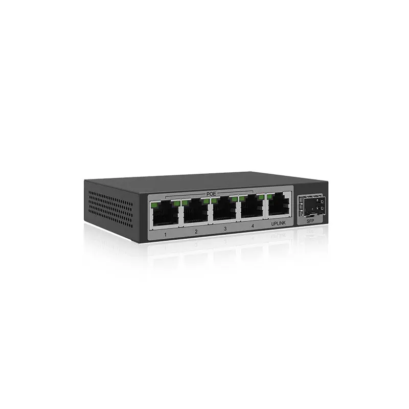 UTT S1042GP 4 порта неуправляемый Гигабитный PoE коммутатор портов 60 Вт 802.3af/at плюс 1 GE и