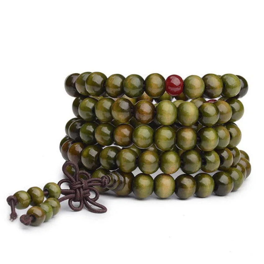 Ожерелье из сандалового дерева 6 мм зеленый горячий лечебный медитация новые