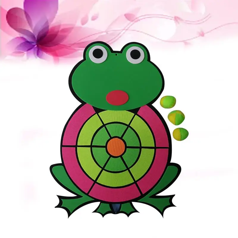 1 шт. липкий мяч цель прочный мультфильм маленькая лягушка форма песком поймать