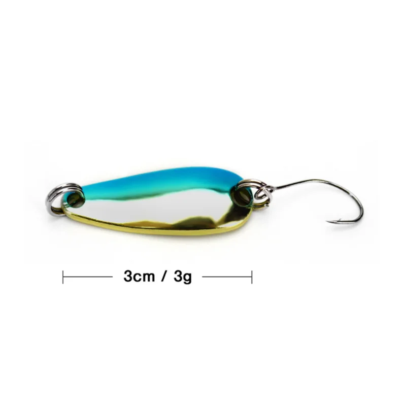 Спиннеры для форели 12 шт. рыболовные приманки ложки металлические комплект из