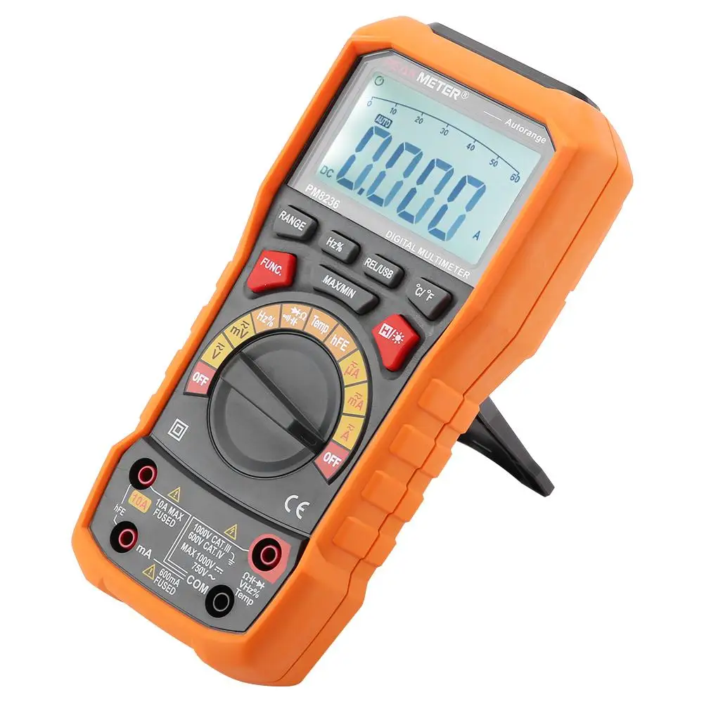 Цифровой мультиметр с автоматическим выбором диапазона PEAKMETER PM8236 измеритель