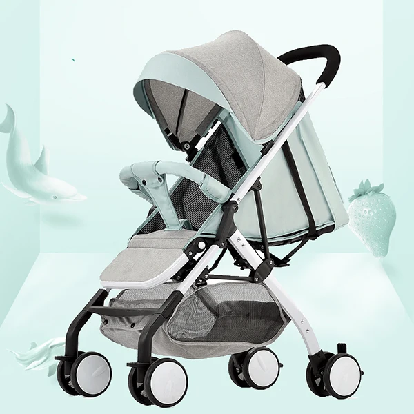 Wisesonle Multi Functional четыре Детские коляски алюминиевый сплав одна рука складной