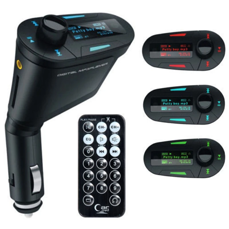 Автомобильный комплект MP3-плеер беспроводной fm-модулятор с USB/SD/кард-ридером
