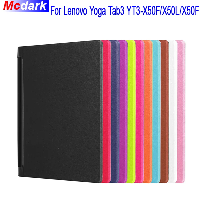 Mcdark для Lenovo Yoga Tab3 YT3-X50F X50L X50F 10 1 дюймов кожаный чехол с шелковой текстурой планшета