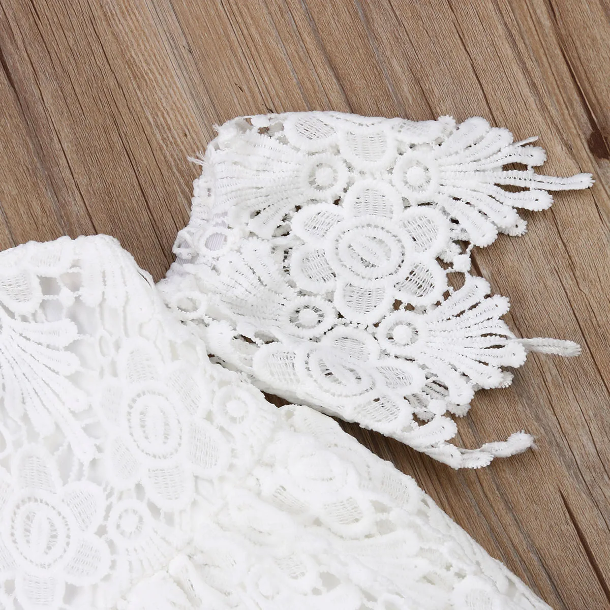 2019 New Toddler Kid Baby Girl Summer Dress Lace Flower Princess Party Pageant Dresses Strapless White Wedding 2-7T | Детская одежда и