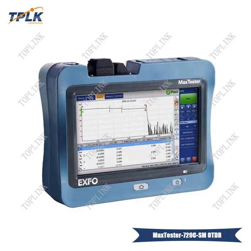7 дюймовый EXFO MaxTester 720C наружный сенсорный OTDR оптический рефлектометр SM 1310/1550 нм 36/35
