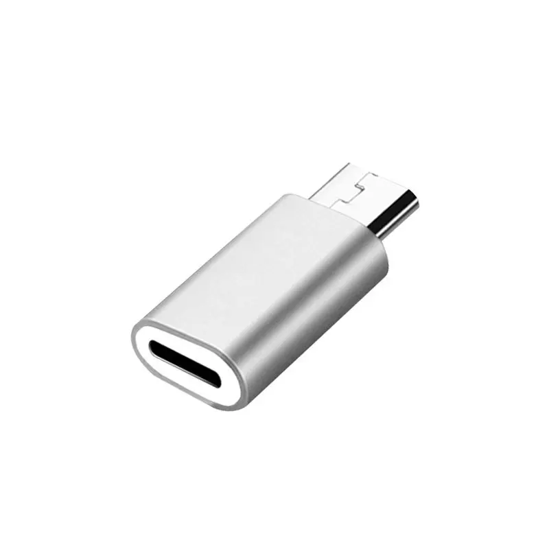 Переходник из алюминиевого сплава с разъемом Lightning 8 Pin мама на Micro USB|Переходники и