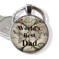 worlds best dad quote key chain love father car keychain kering fathers day jewelry gift for dad