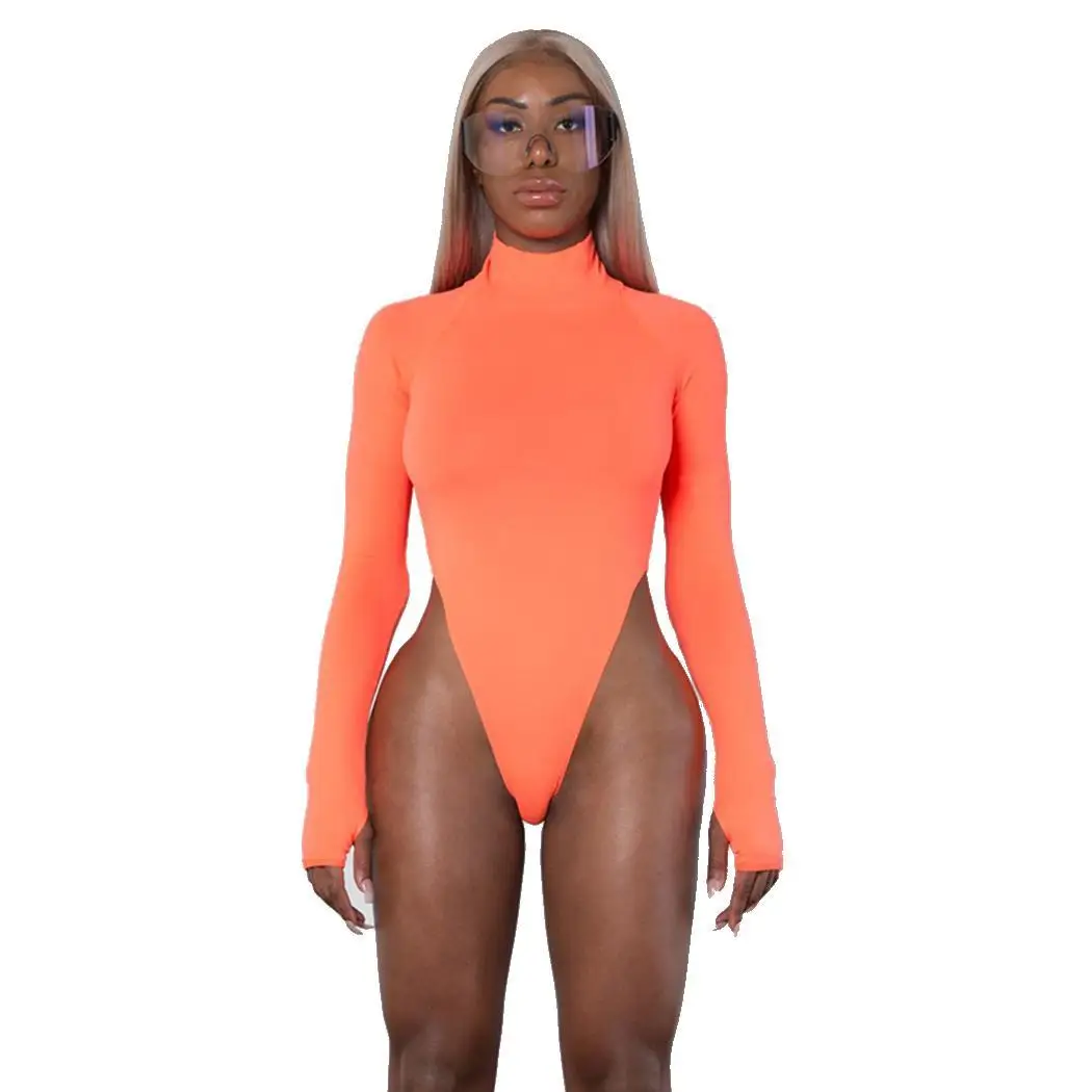 Женский Повседневный однотонный короткий облегающий костюм с длинным рукавом и